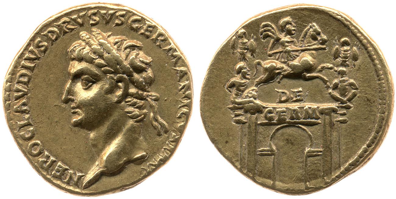 RIC I (second edition) Claudius 69, аверс, bm