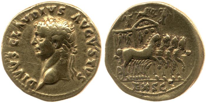 RIC I (second edition) Nero 4, реверс, bm