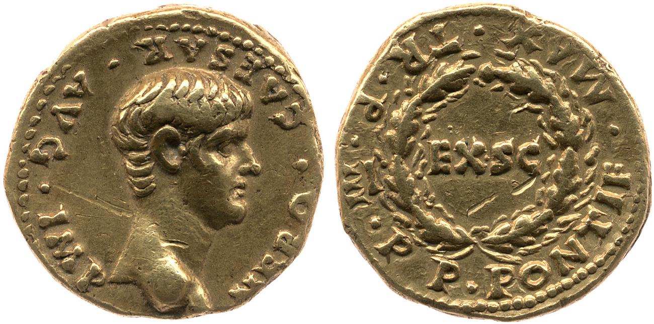 RIC I (second edition) Nero 11, аверс, bm