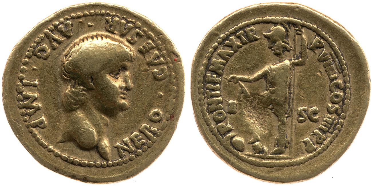 RIC I (second edition) Nero 36, аверс, Британский музей