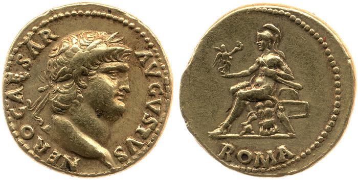 RIC I (second edition) Nero 54, реверс, bm