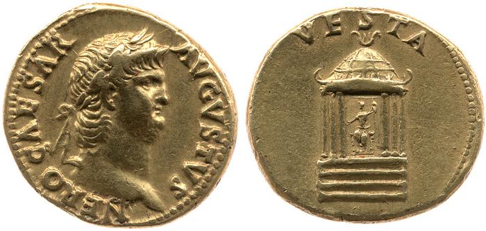 RIC I (second edition) Nero 61, реверс, bm