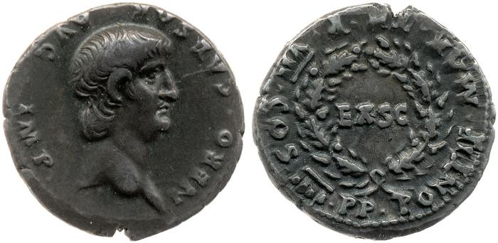 RIC I (second edition) Nero 22, реверс, bm