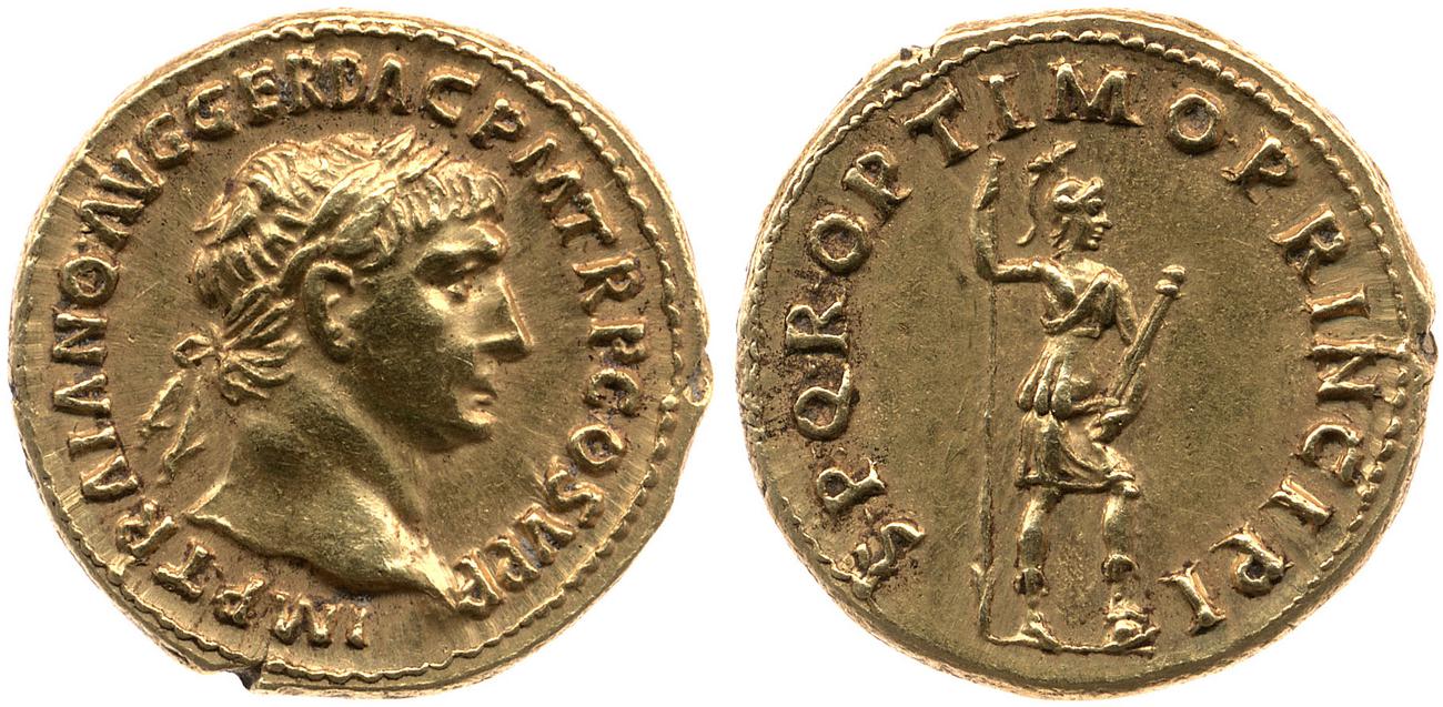 RIC II Trajan 202, аверс, bm