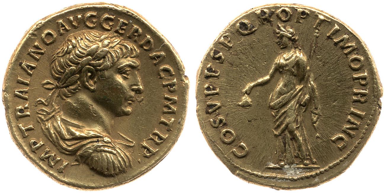 RIC II Trajan 123, аверс, bm