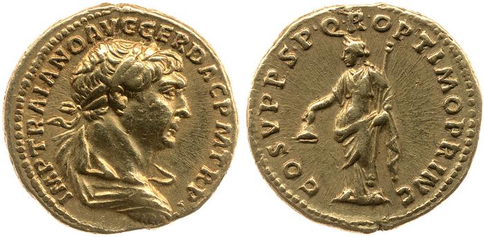 RIC II Trajan 123, реверс, bm