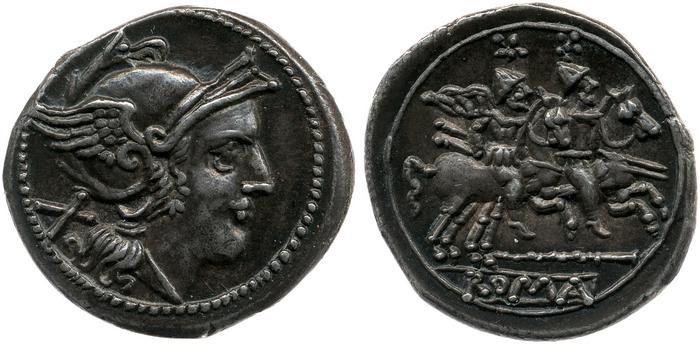 RRC 106/3c, реверс, bm