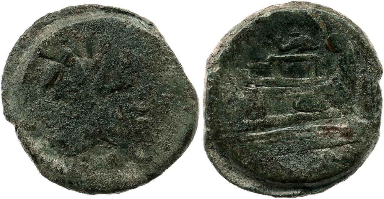 RRC 160/1, аверс, Британский музей