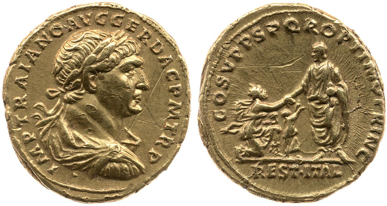 аверс RIC II Trajan 105