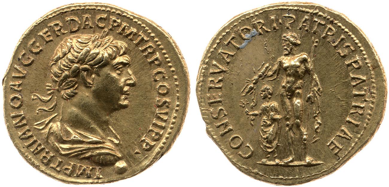 RIC II Trajan 250, аверс, bm