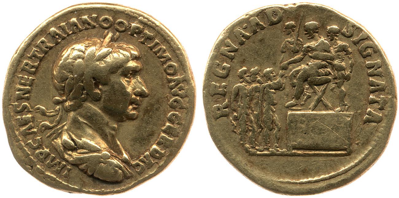 RIC II Trajan 367, аверс, bm