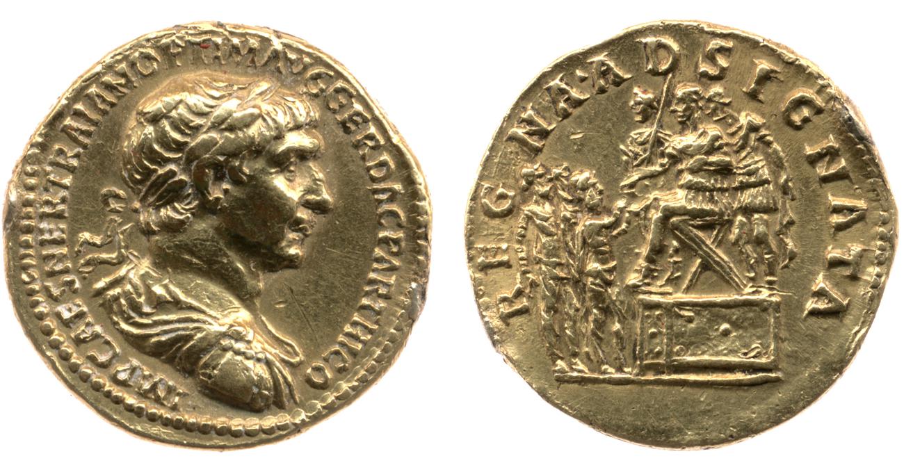 RIC II Trajan 367, аверс, bm