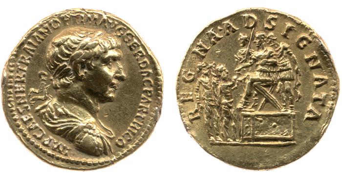 RIC II Trajan 367, реверс, bm