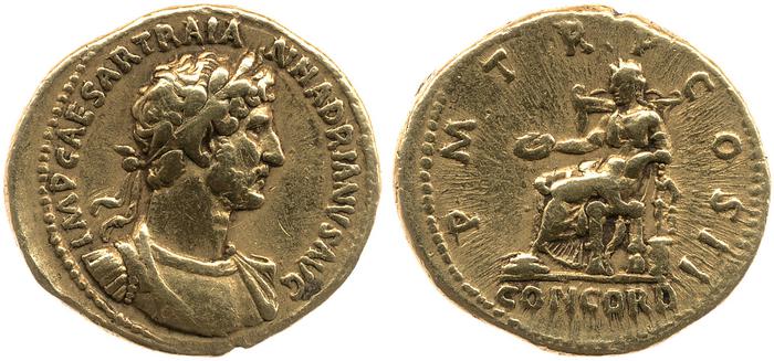 RIC II, Part 3 (second edition) Hadrian 106, реверс, Британский музей