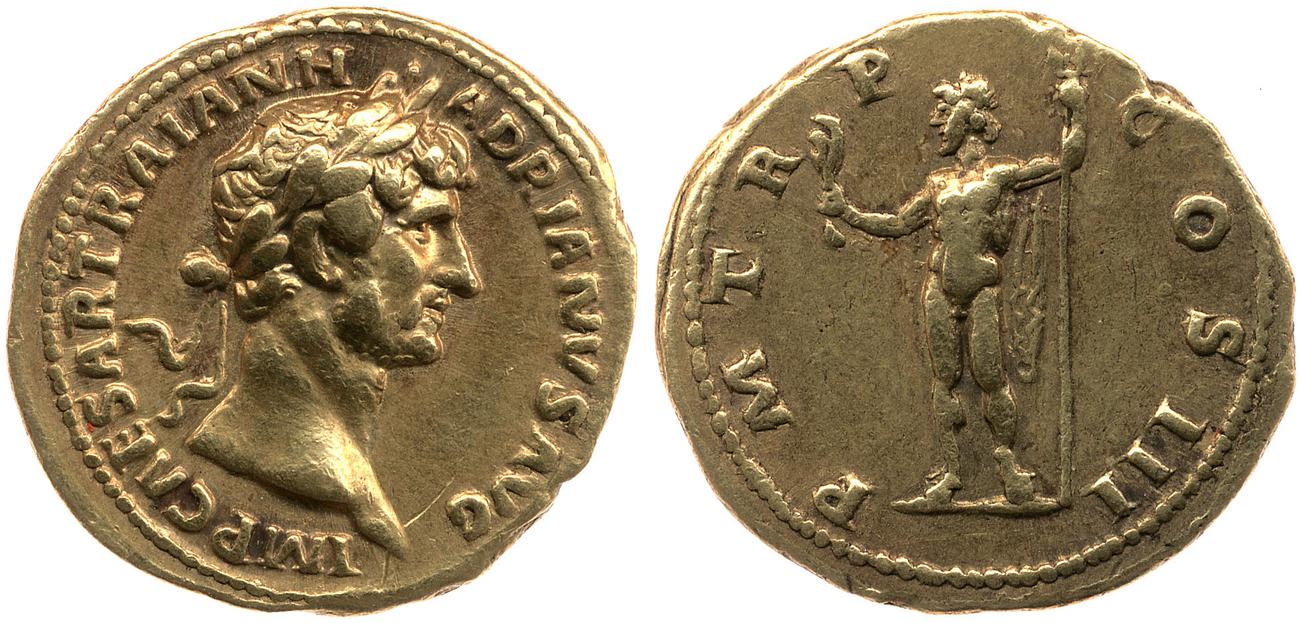 RIC II, Part 3 (second edition) Hadrian 586, аверс, bm