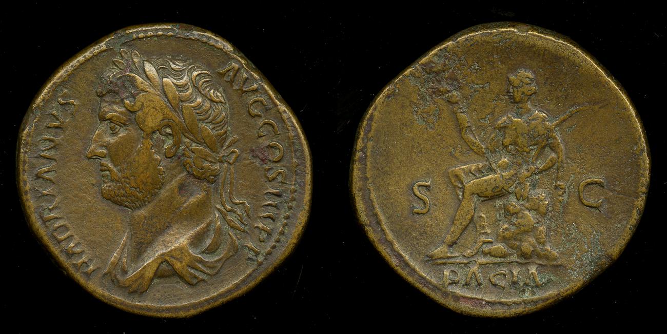 аверс RIC II, Part 3 (second edition) Hadrian 1652