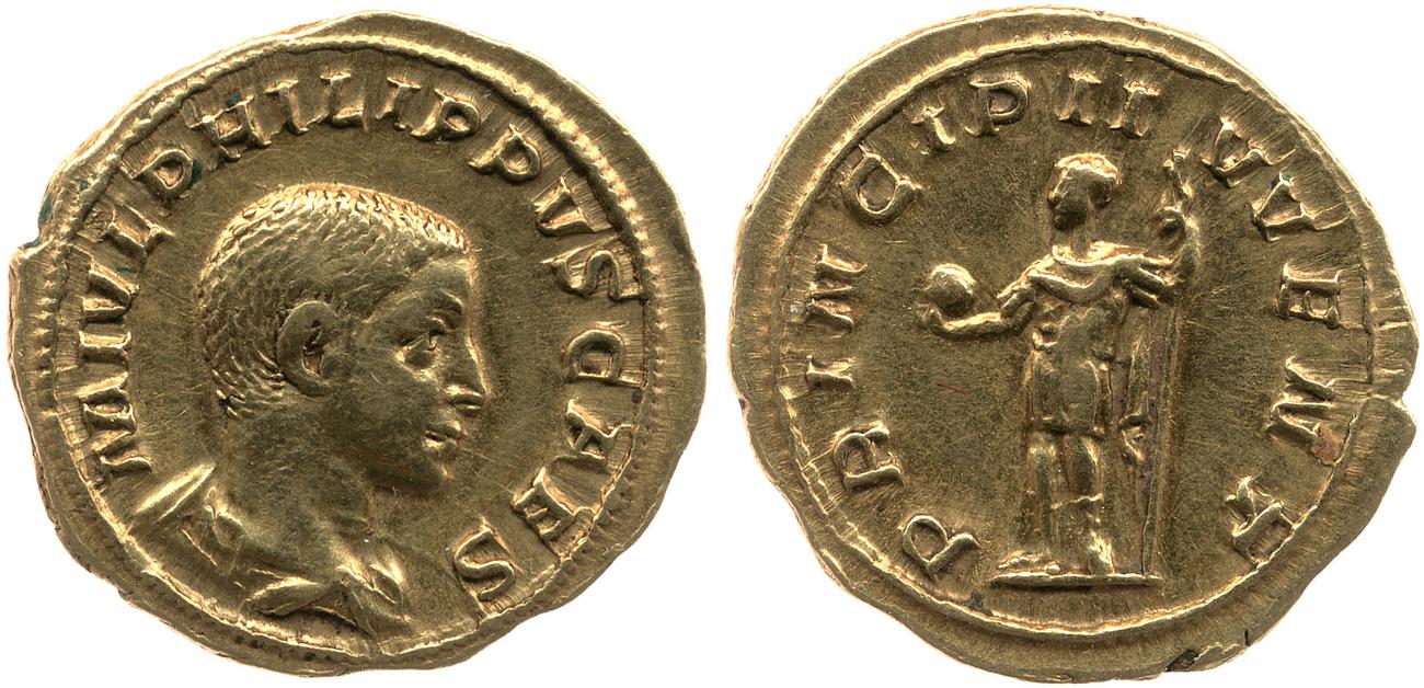 obverse RIC IV Philip I 218A