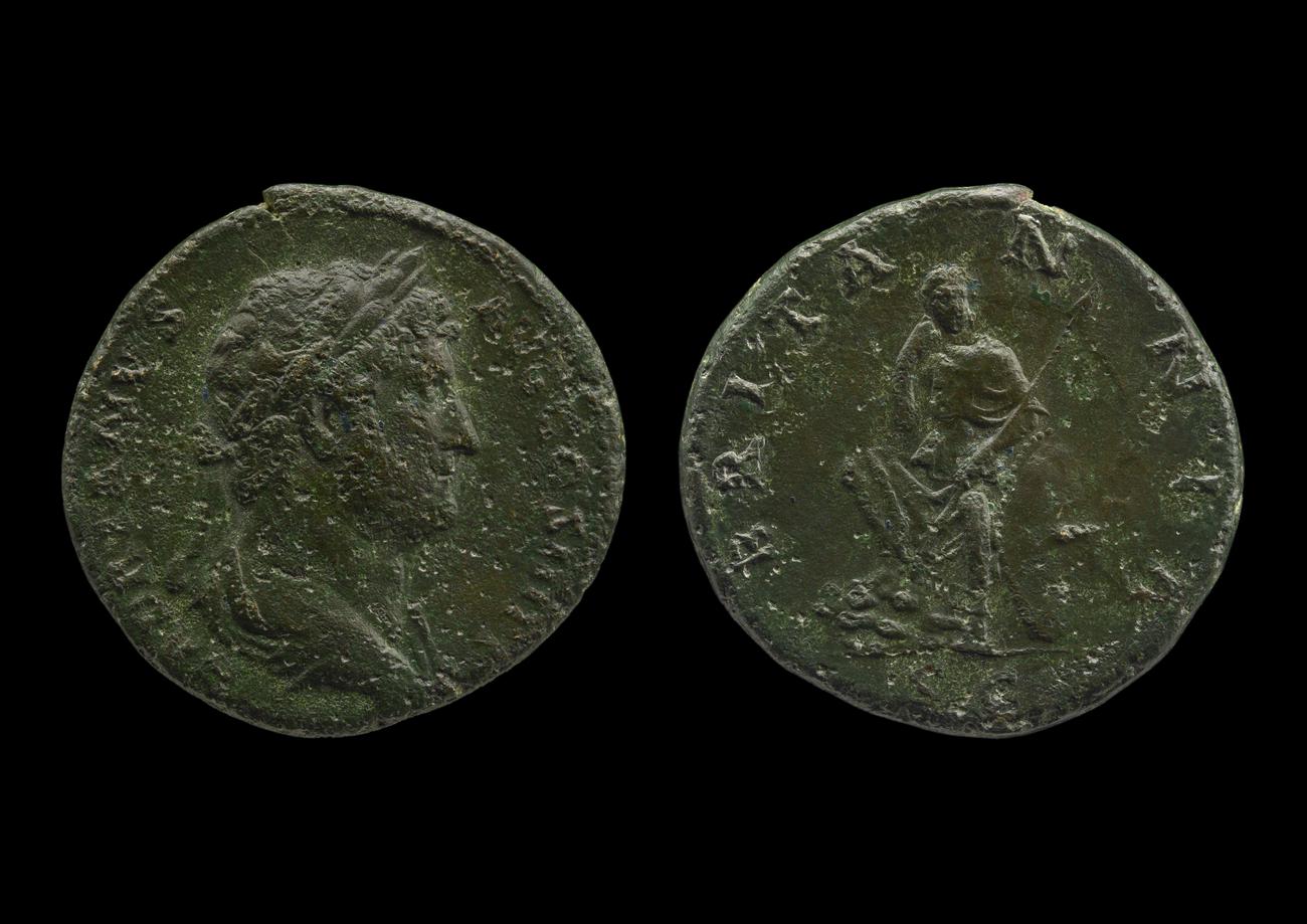 obverse RIC II, Part 3 (second edition) Hadrian 1632