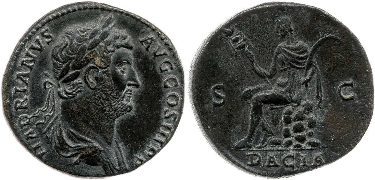 RIC II, Part 3 (second edition) Hadrian 1650, аверс, Британский музей