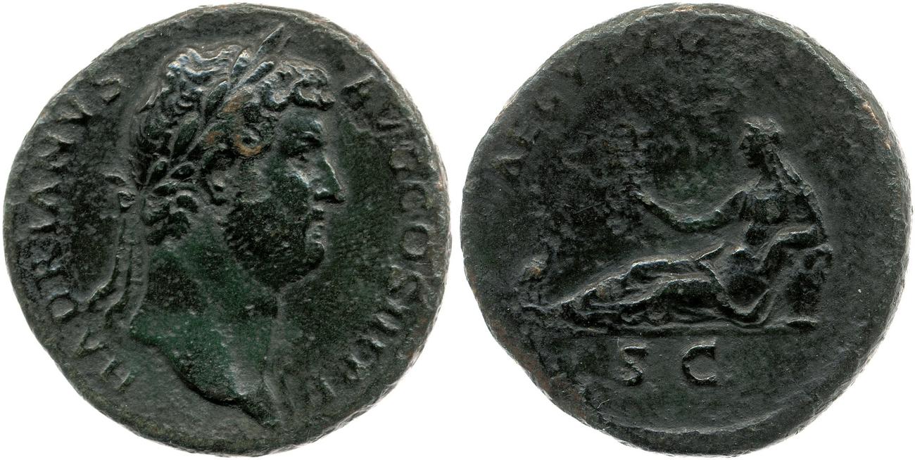 obverse RIC II, Part 3 (second edition) Hadrian 1592