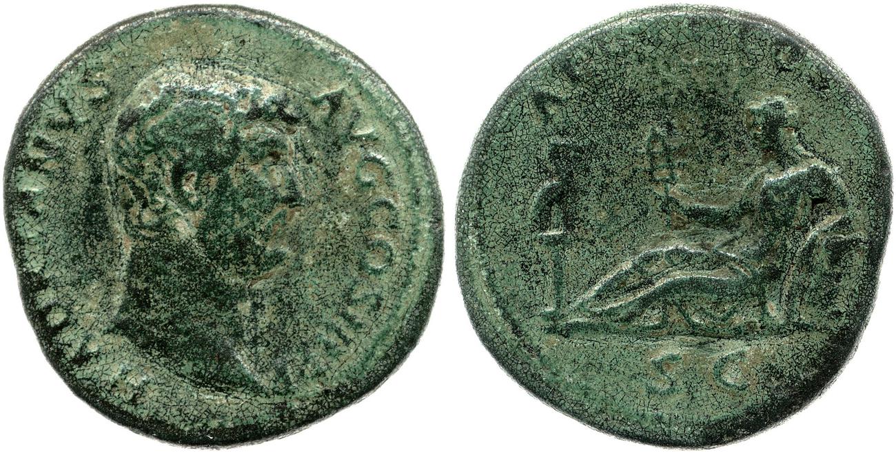 obverse RIC II, Part 3 (second edition) Hadrian 1601