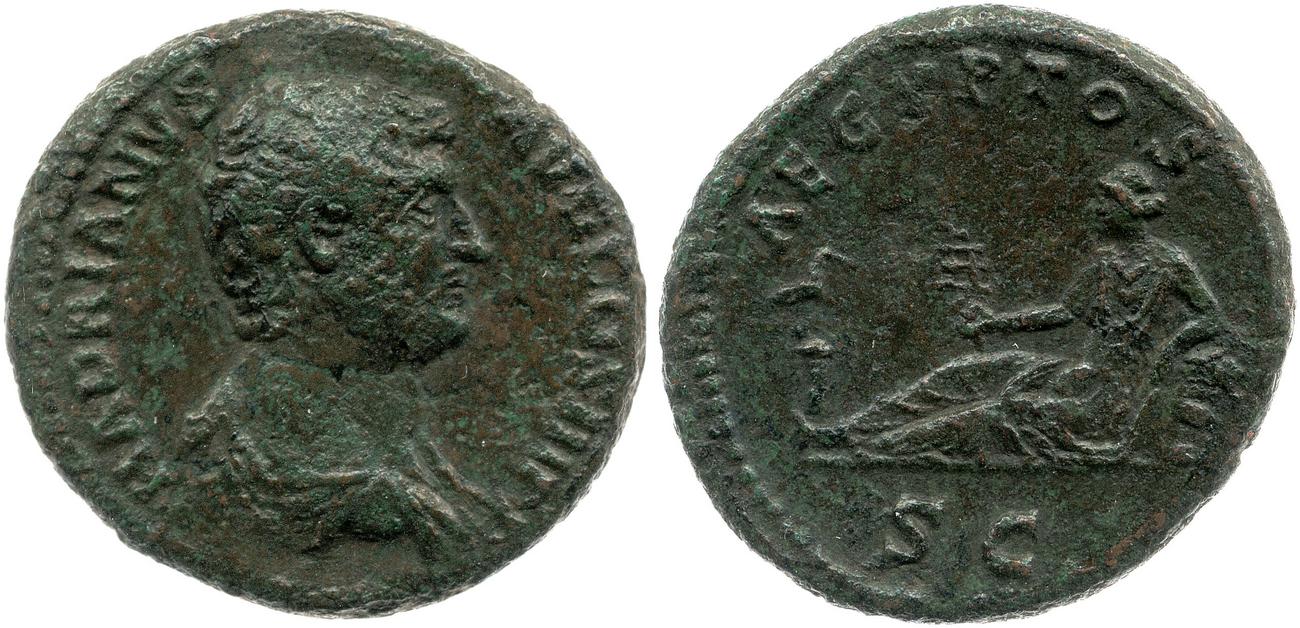 obverse RIC II, Part 3 (second edition) Hadrian 1604
