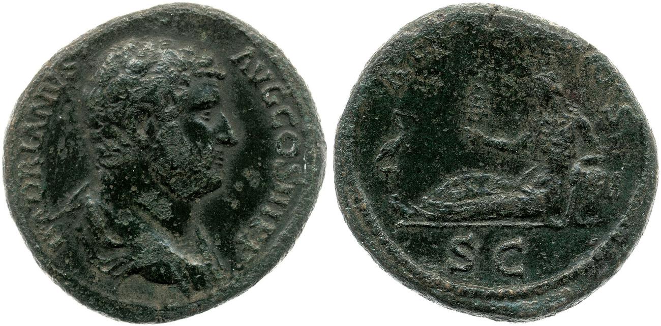 RIC II, Part 3 (second edition) Hadrian 1604, аверс, Британский музей
