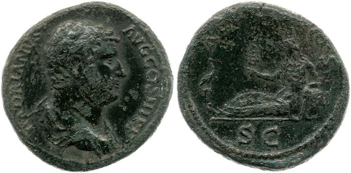RIC II, Part 3 (second edition) Hadrian 1604, реверс, Британский музей