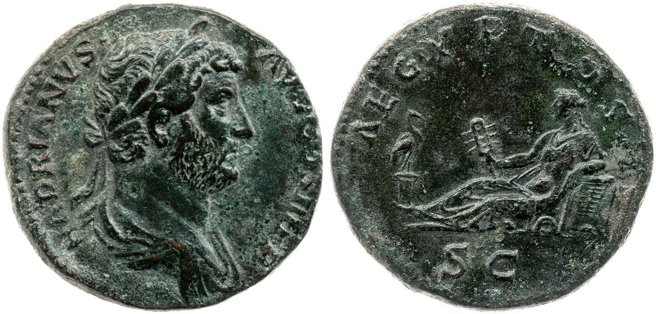 RIC II, Part 3 (second edition) Hadrian 1603, аверс, Британский музей