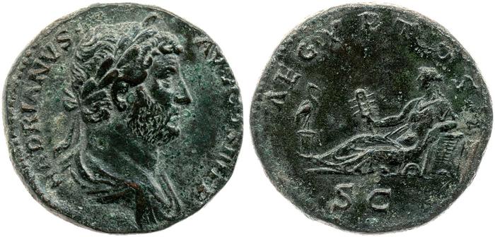 RIC II, Part 3 (second edition) Hadrian 1603, реверс, Британский музей