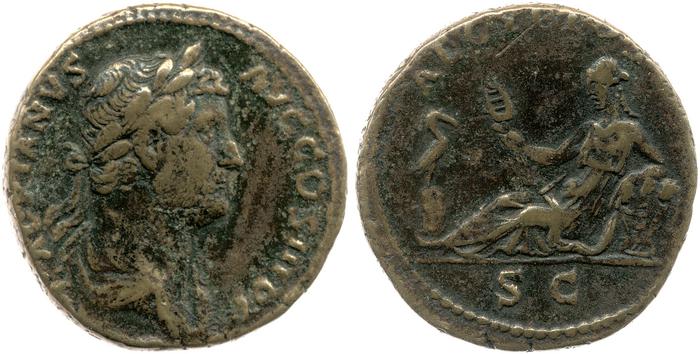 RIC II, Part 3 (second edition) Hadrian 1603, реверс, Британский музей