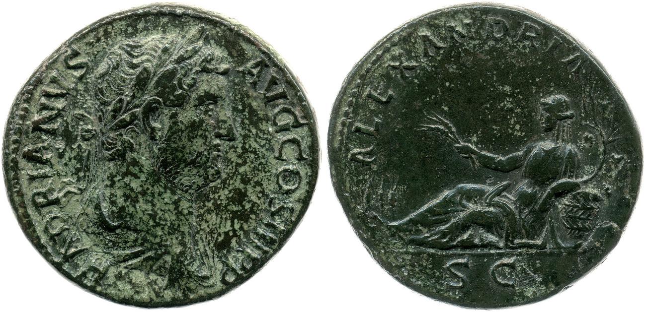 obverse RIC II, Part 3 (second edition) Hadrian 1620