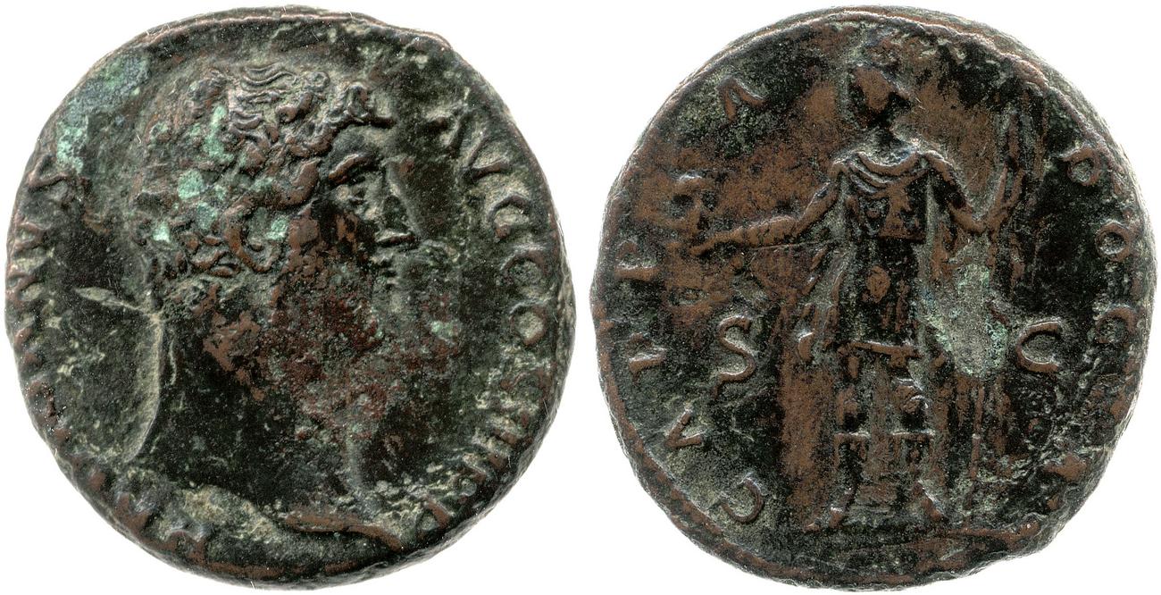 obverse RIC II, Part 3 (second edition) Hadrian 1642
