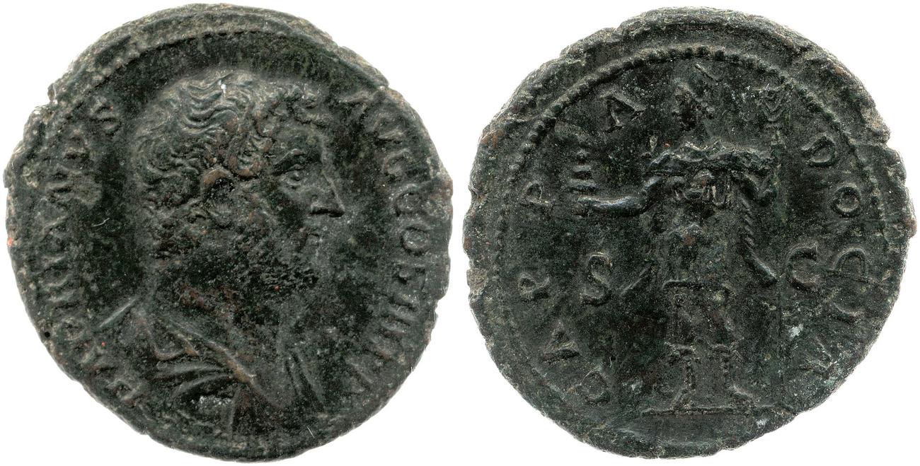 obverse RIC II, Part 3 (second edition) Hadrian 1645