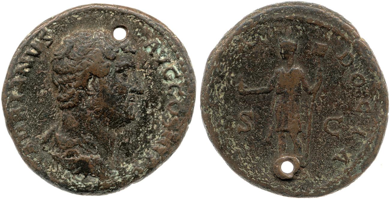 RIC II, Part 3 (second edition) Hadrian 1645, аверс, Британский музей