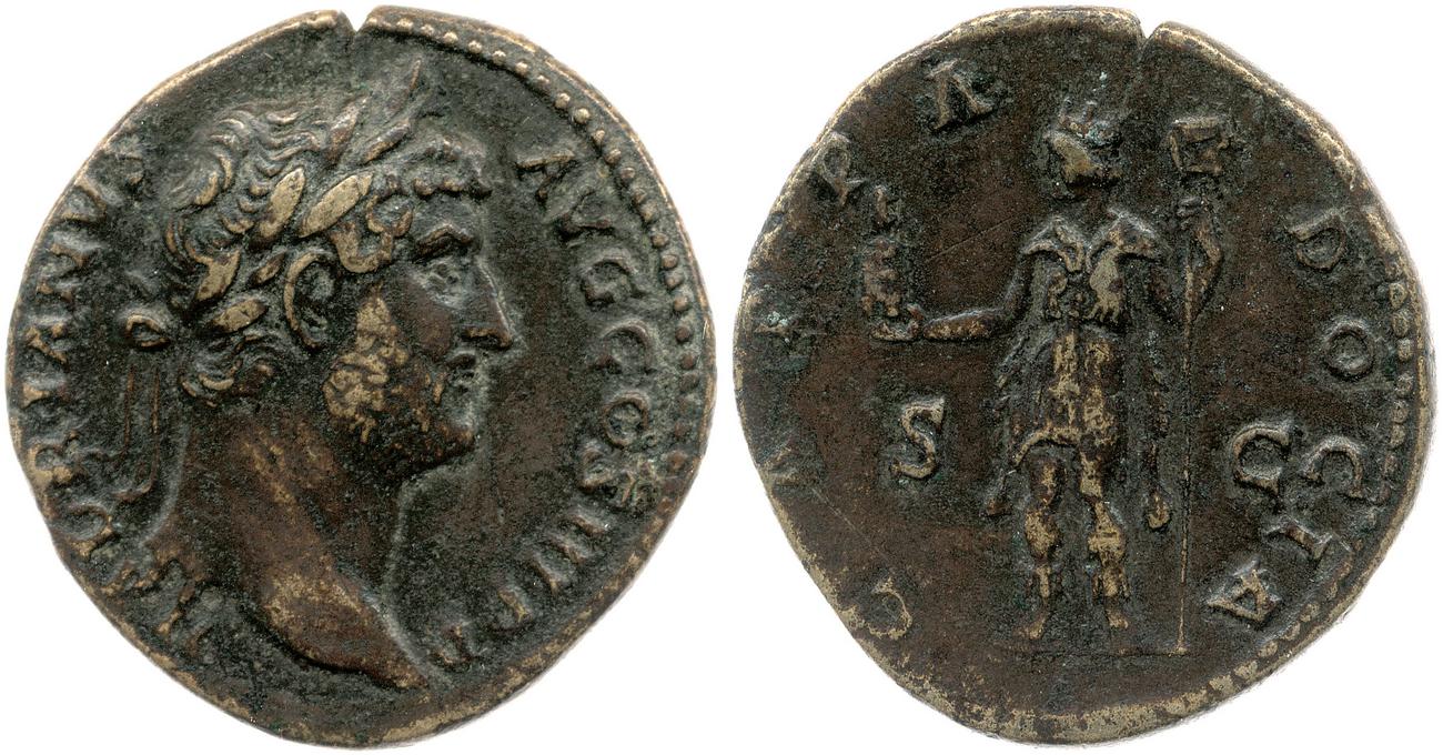 obverse RIC II, Part 3 (second edition) Hadrian 1641