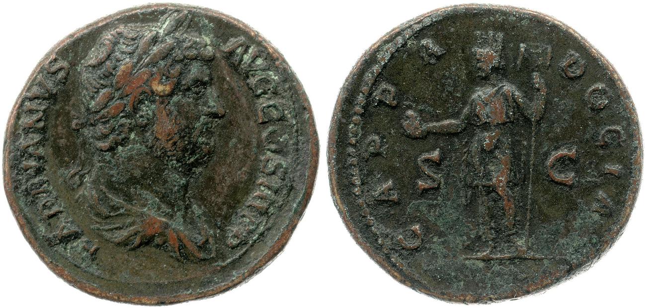 obverse RIC II, Part 3 (second edition) Hadrian 1643
