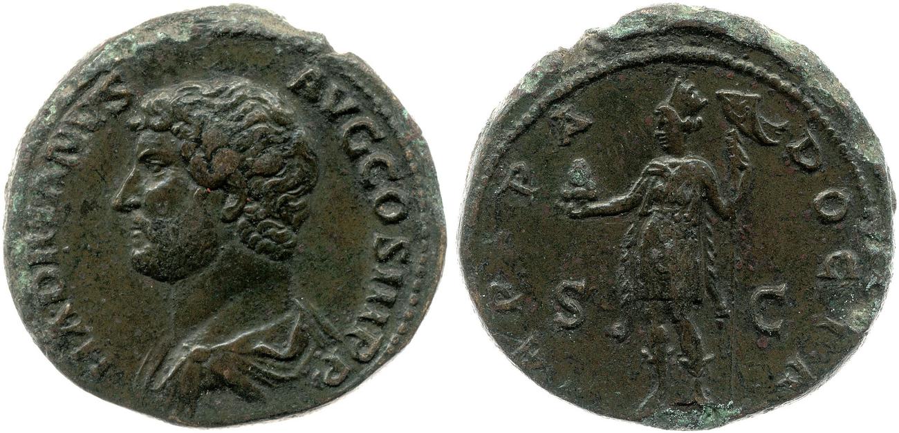 obverse RIC II, Part 3 (second edition) Hadrian 1646