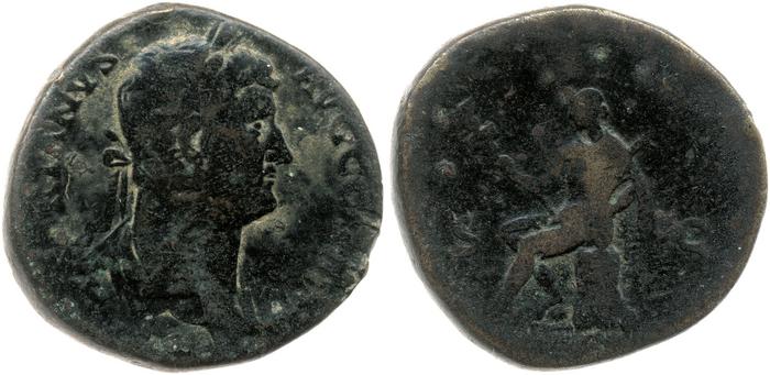 RIC II, Part 3 (second edition) Hadrian 1650, реверс, Британский музей