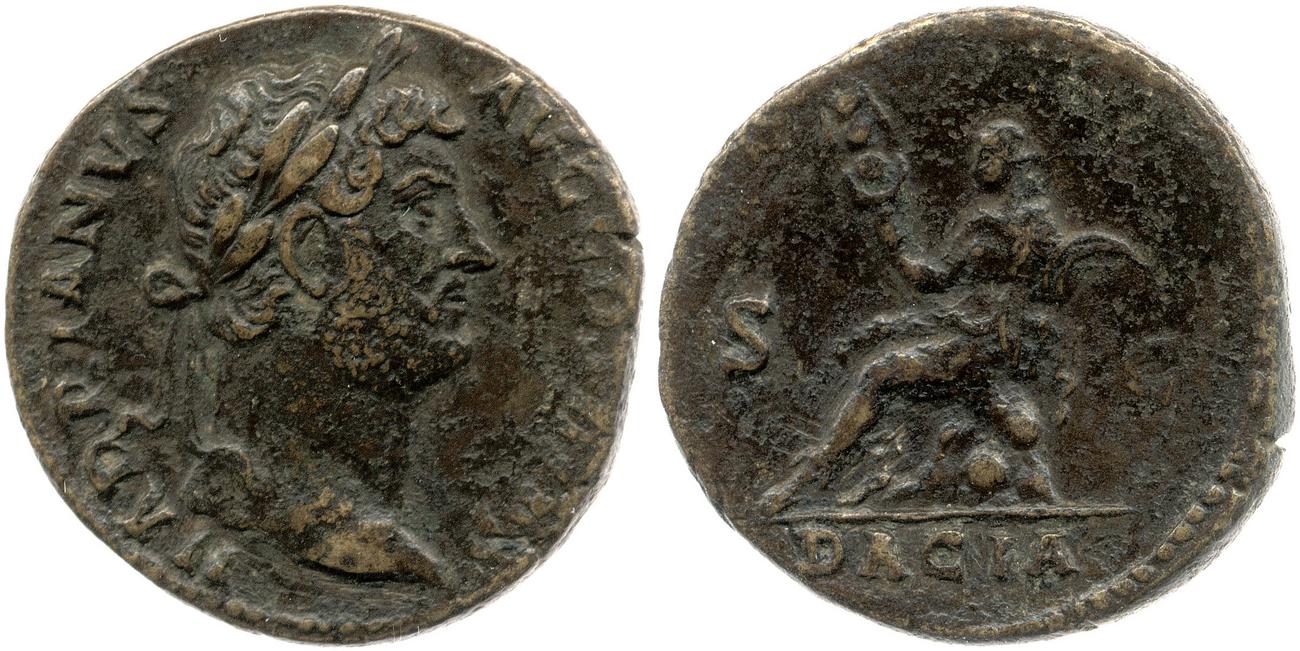 obverse RIC II, Part 3 (second edition) Hadrian 1655
