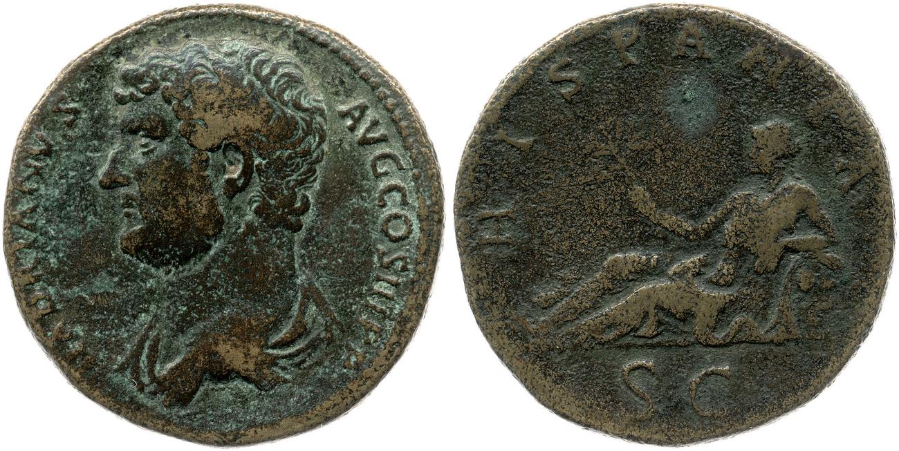 obverse RIC II, Part 3 (second edition) Hadrian 1666