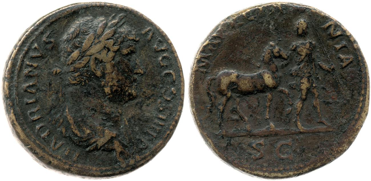 аверс RIC II, Part 3 (second edition) Hadrian 1686