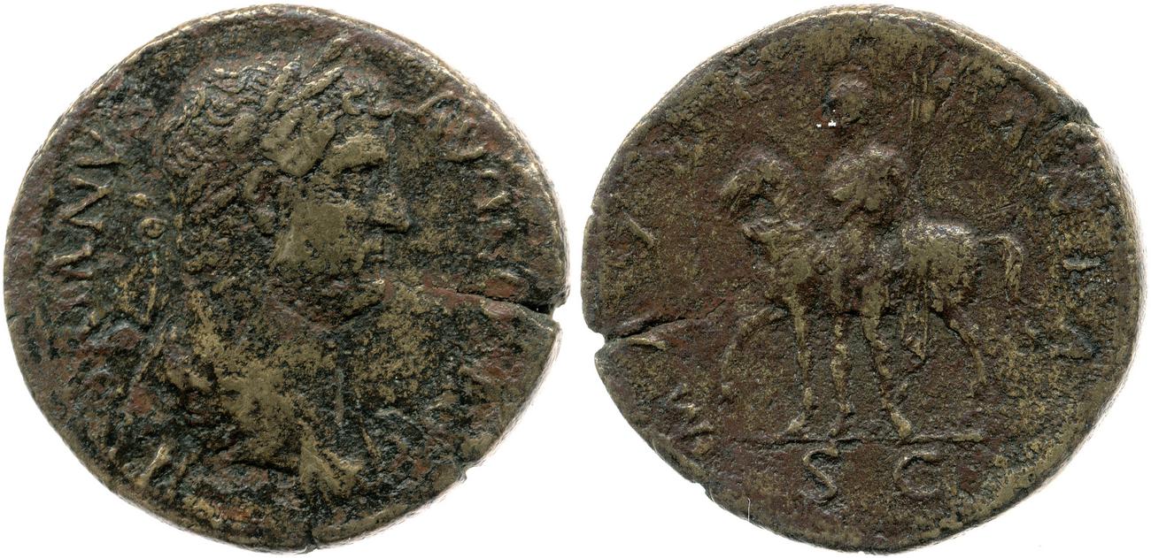RIC II, Part 3 (second edition) Hadrian 1676, аверс, bm