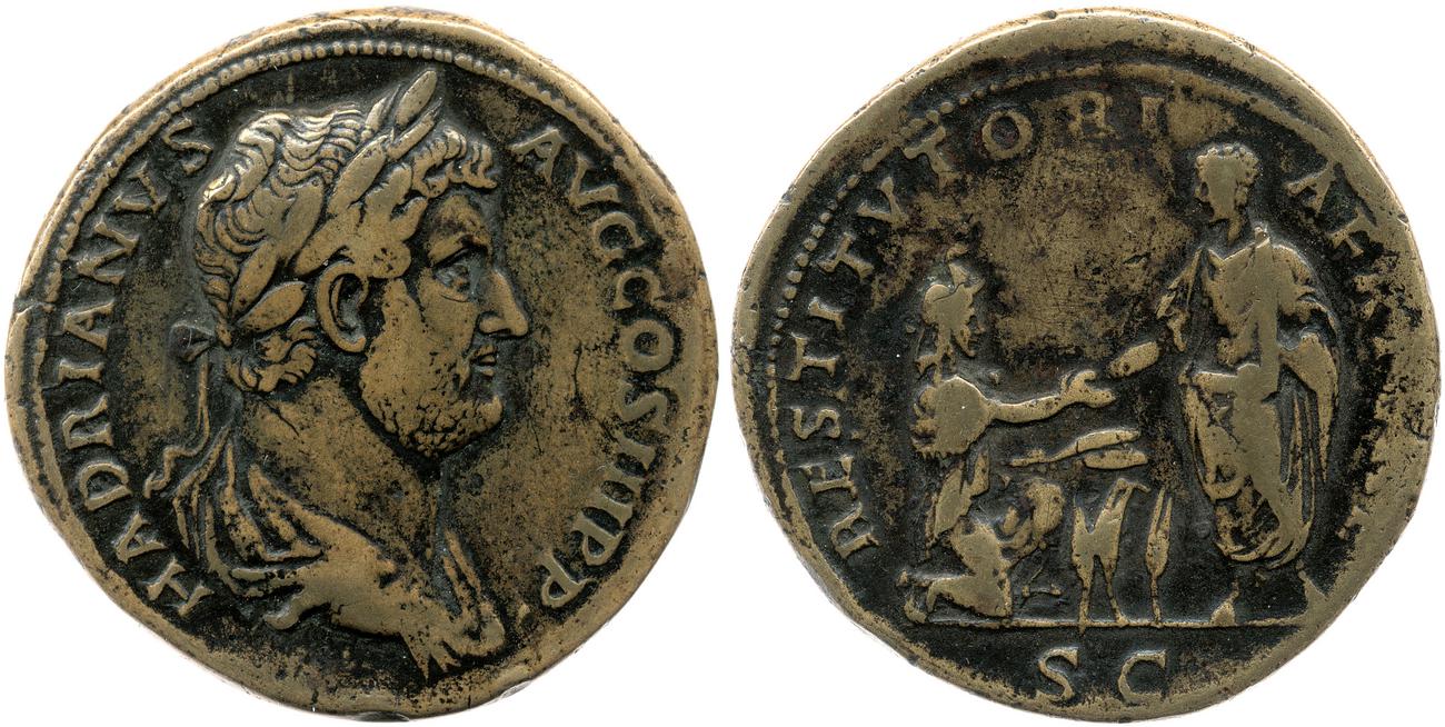 аверс RIC II, Part 3 (second edition) Hadrian 1815