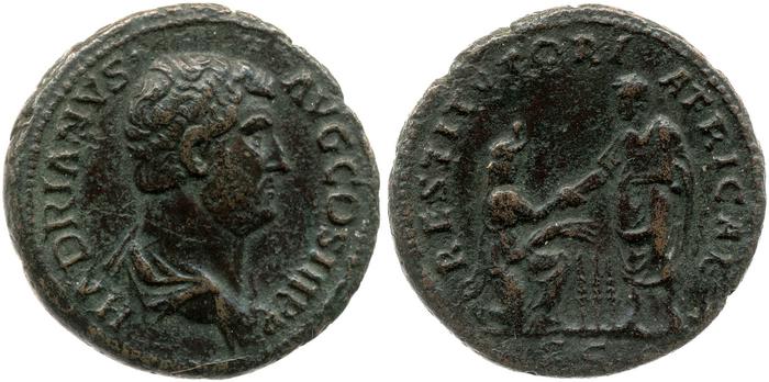 RIC II, Part 3 (second edition) Hadrian 1822, реверс, bm