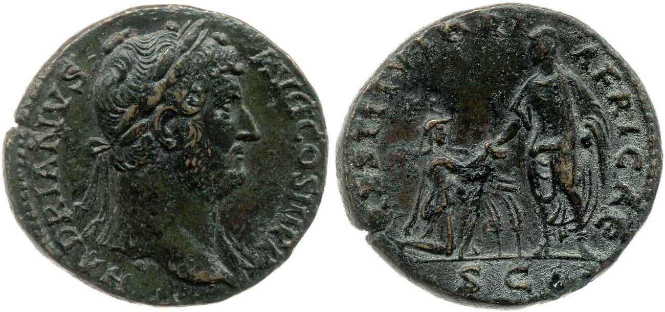 аверс RIC II, Part 3 (second edition) Hadrian 1818