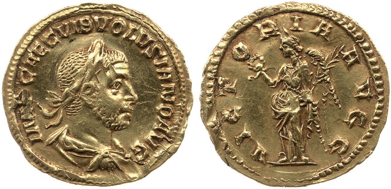 obverse RIC IV Volusian 161