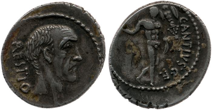 RRC 455/1a, реверс, bm