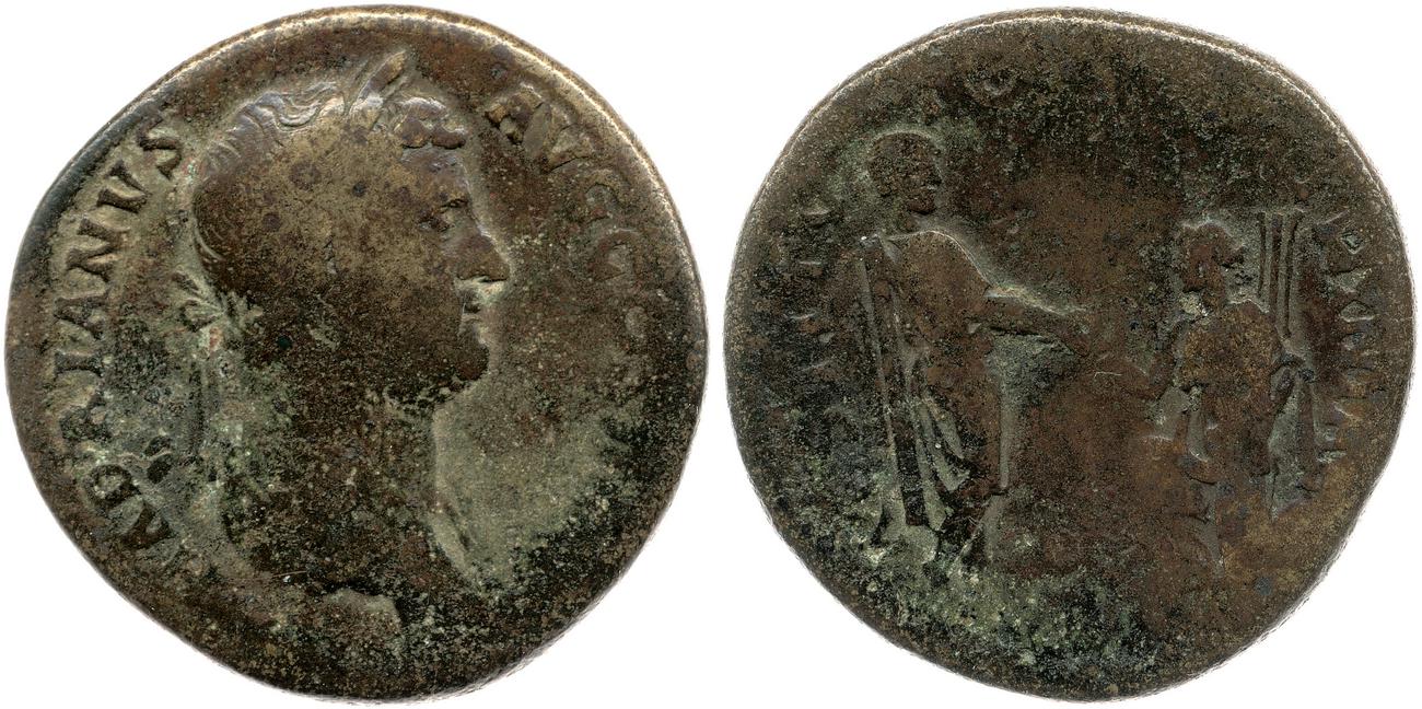 obverse RIC II, Part 3 (second edition) Hadrian 1832