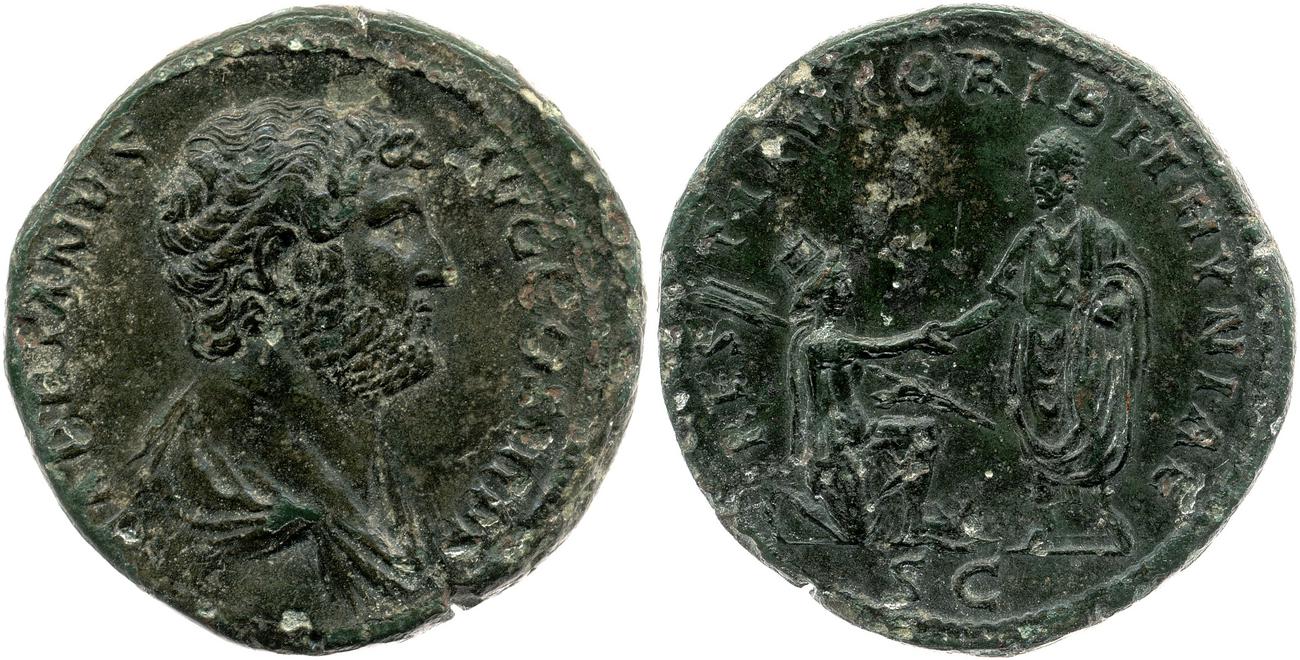 аверс RIC II, Part 3 (second edition) Hadrian 1841